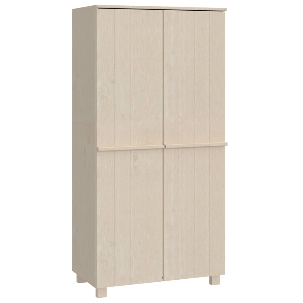 Armadio HAMAR ambra 89x50x180 cm in Legno Massello di Pino