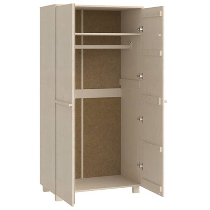 Armadio HAMAR ambra 89x50x180 cm in Legno Massello di Pino