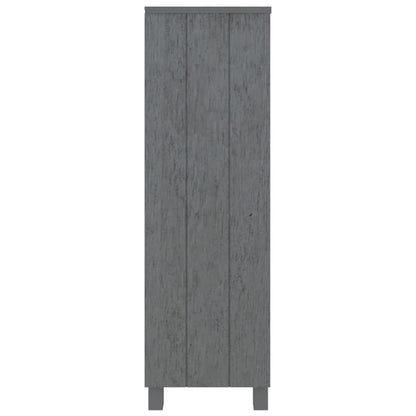 Libreria HAMAR Grigio Scuro 85x35x112 cm Legno Massello di Pino