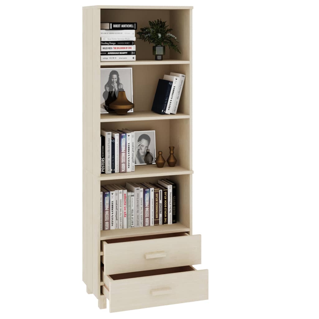 Credenza HAMAR ambra 60x35x180 cm in Legno Massello di Pino