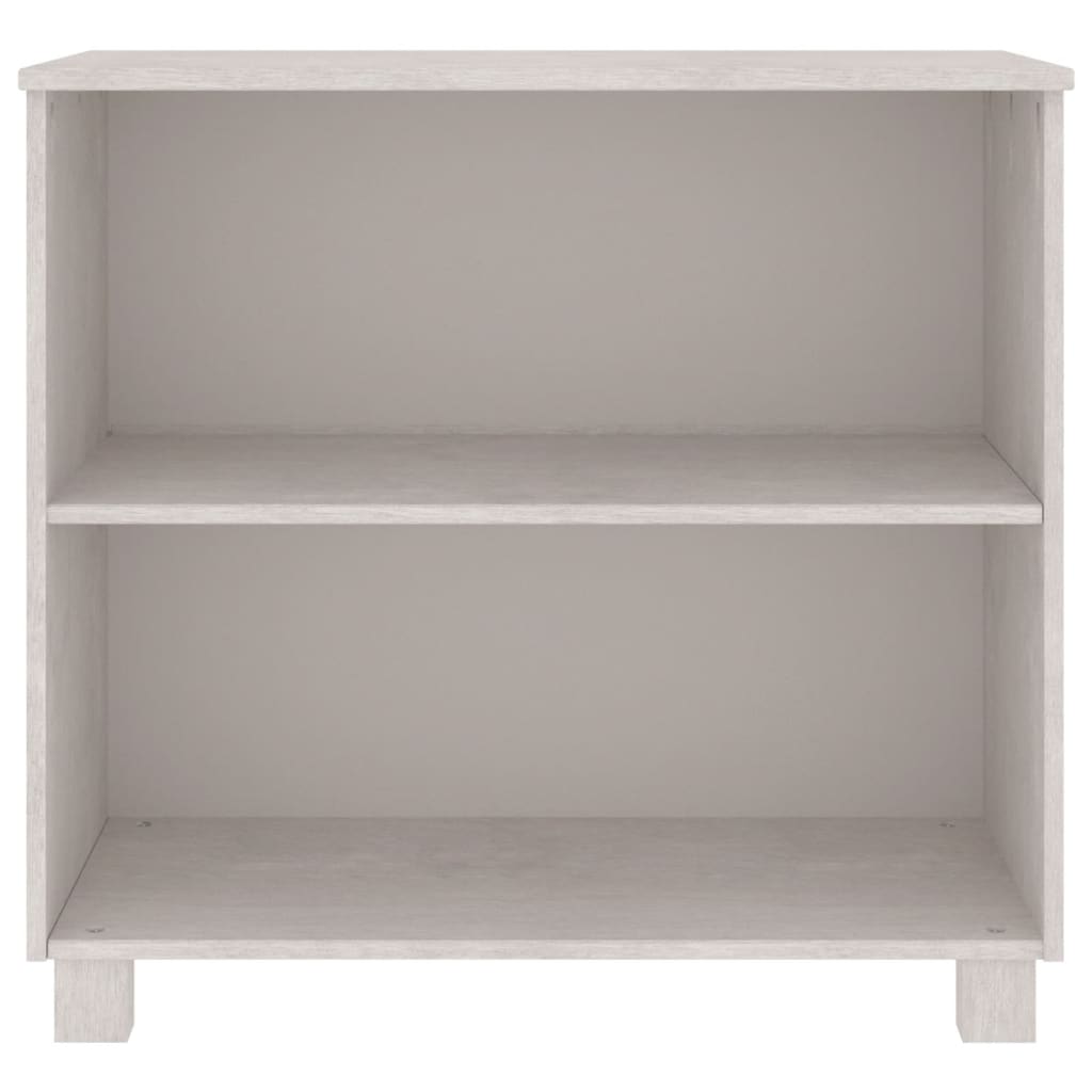 Credenza HAMAR Bianca 85x35x80 cm in Legno Massello di Pino