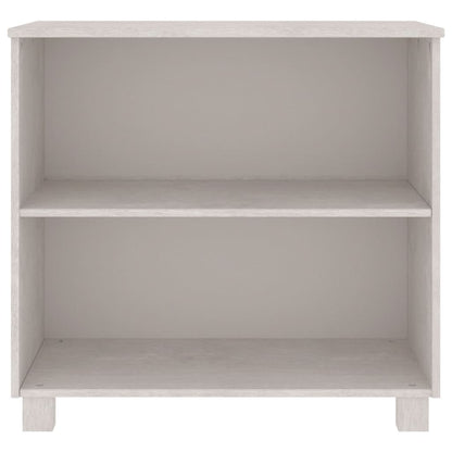 Credenza HAMAR Bianca 85x35x80 cm in Legno Massello di Pino