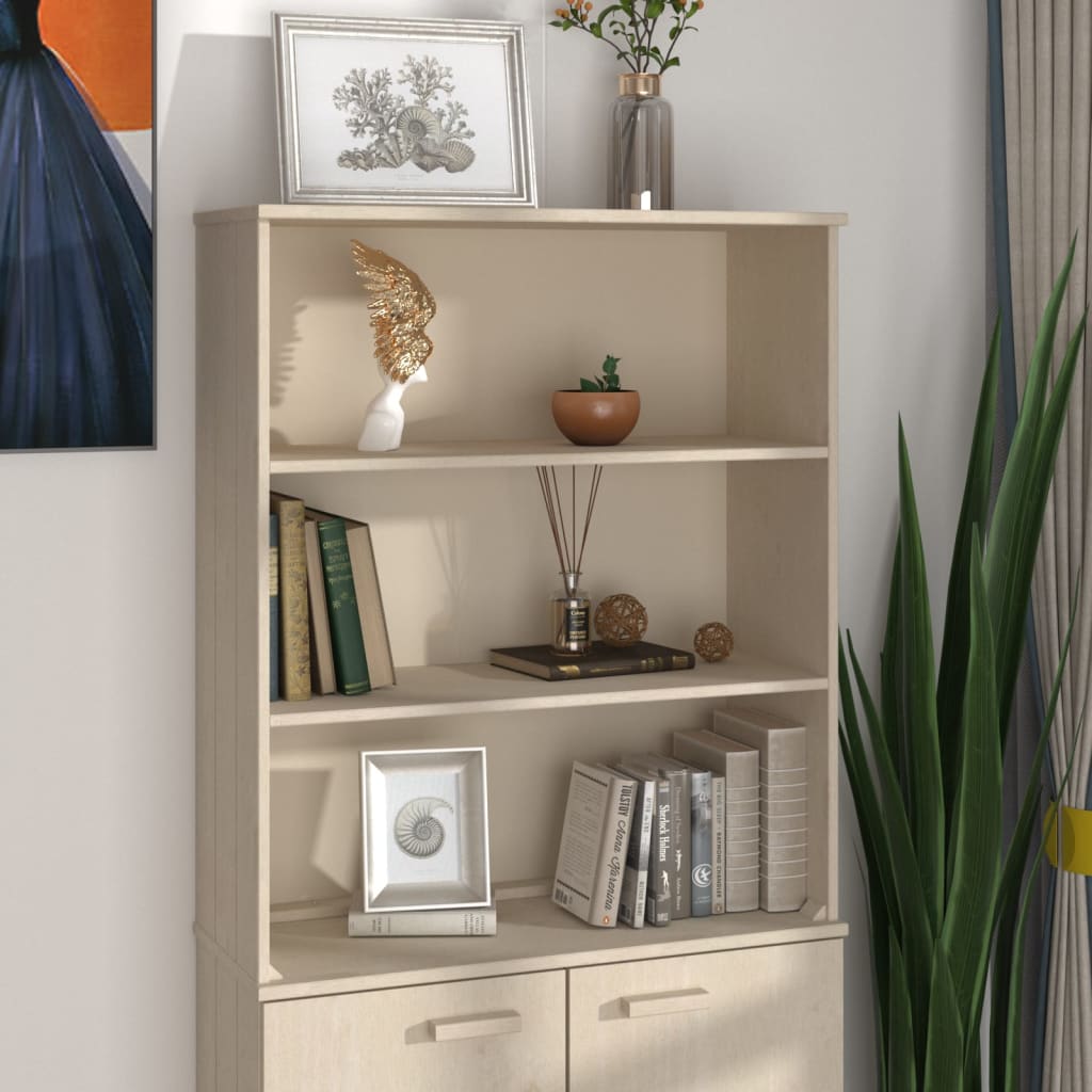 Piano Credenza HAMAR ambra 85x35x100 cm Legno Massello di Pino