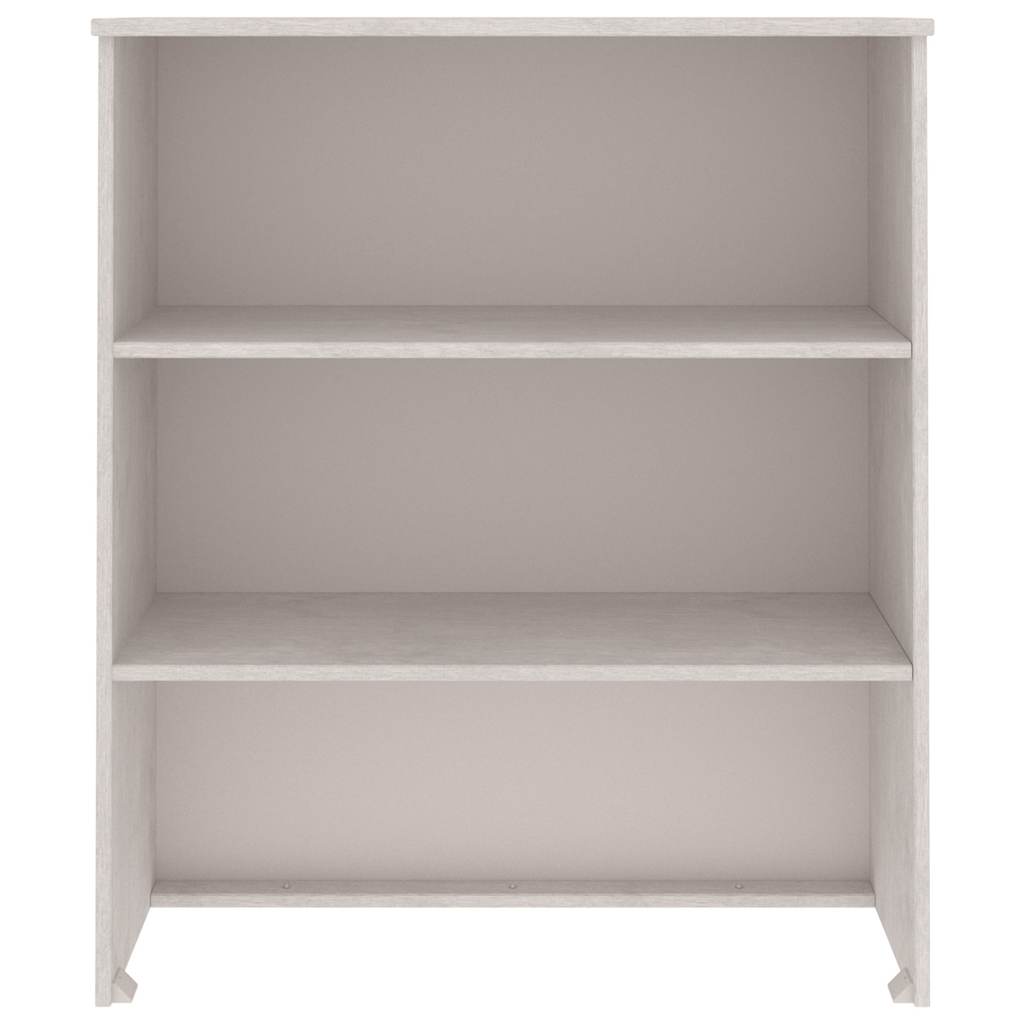 Piano Credenza HAMAR Bianco 85x35x100 cm Legno Massello di Pino