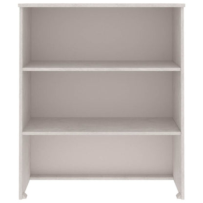 Piano Credenza HAMAR Bianco 85x35x100 cm Legno Massello di Pino