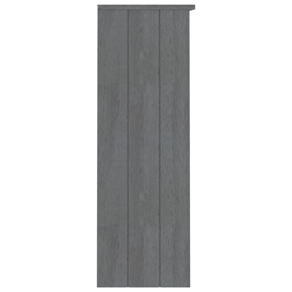 Piano Credenza HAMAR Grigio Scuro 85x35x100 cm Legno di Pino