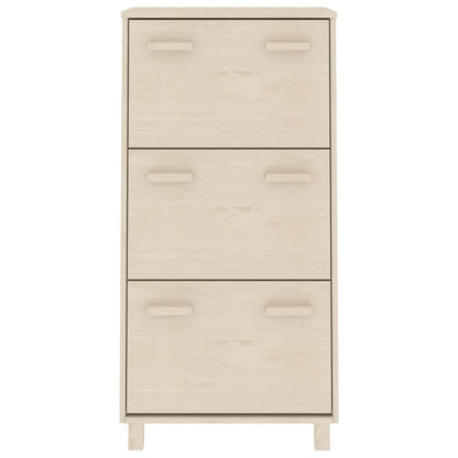Scarpiera HAMAR ambra 59,5x35x117 cm in Legno Massello di Pino