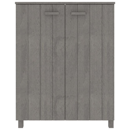 Scarpiera HAMAR Grigio Chiaro 85x40x108 cm in Legno di Pino