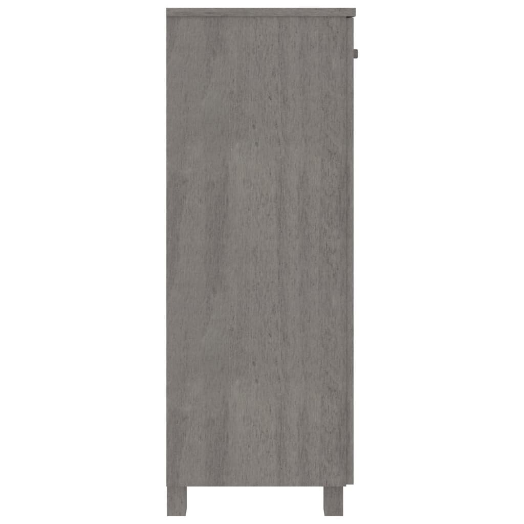 Scarpiera HAMAR Grigio Chiaro 85x40x108 cm in Legno di Pino