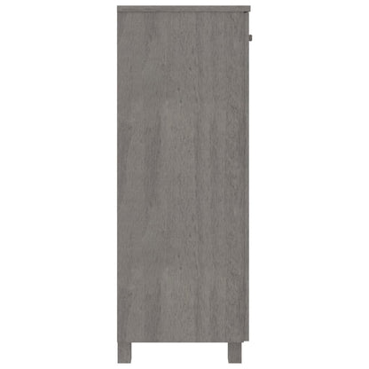 Scarpiera HAMAR Grigio Chiaro 85x40x108 cm in Legno di Pino
