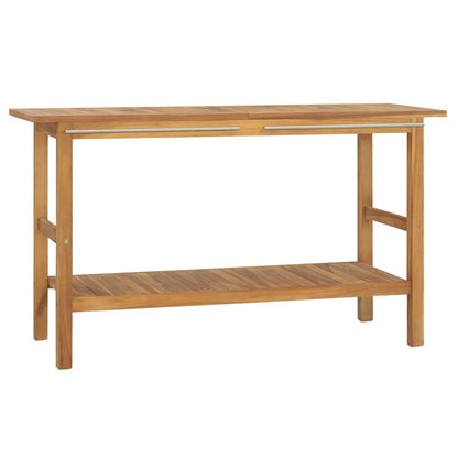 Mobile VanitÃ  Bagno e Lavandini Marmo Nero Legno Massello Teak