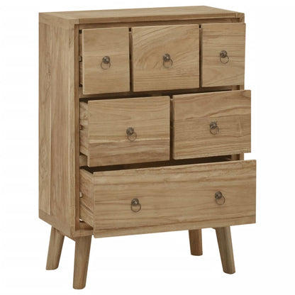 Cassettiera 56x30x80 cm in Legno Massello di Teak