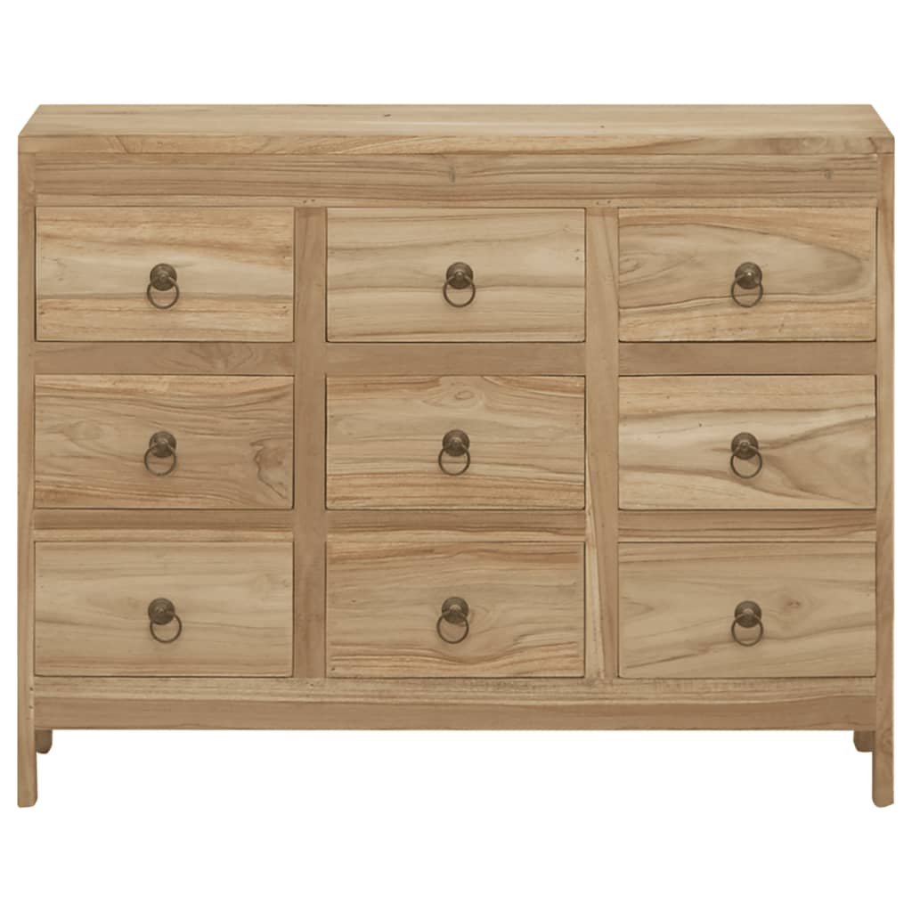 Cassettiera 80x30x55 cm in Legno Massello di Teak