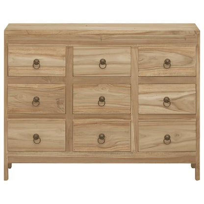 Cassettiera 80x30x55 cm in Legno Massello di Teak