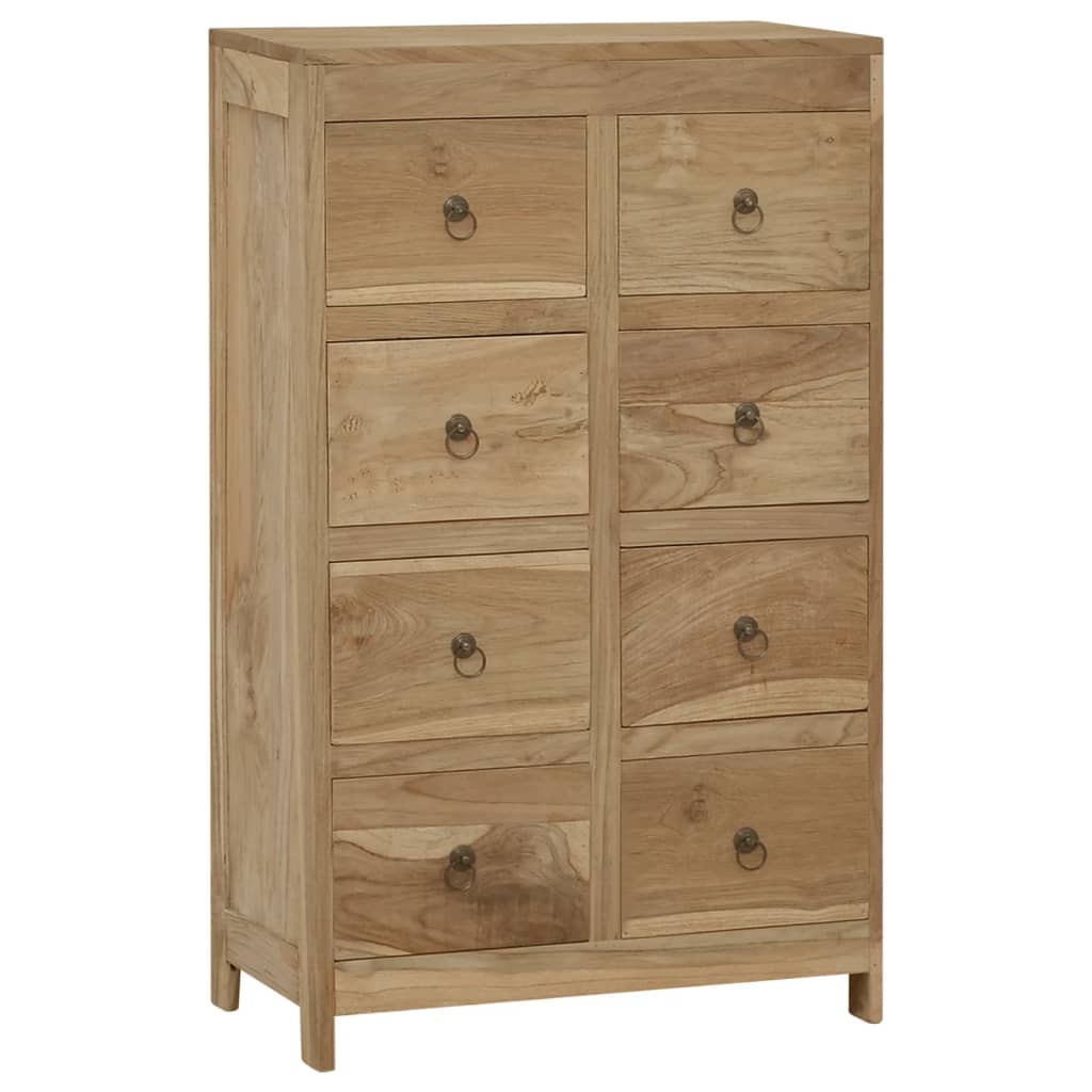 Cassettiera 55x30x90 cm in Legno Massello di Teak