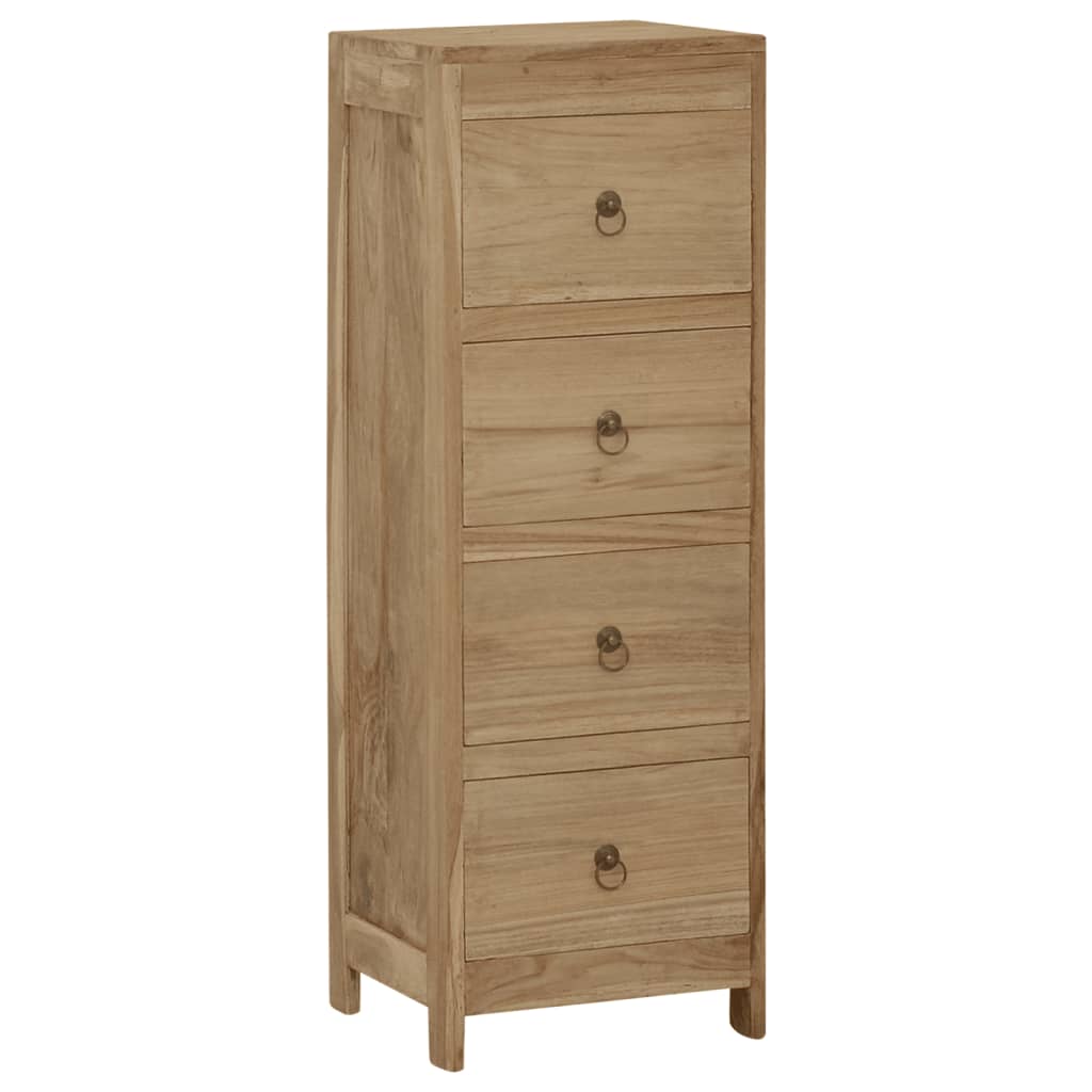 Cassettiera 30x30x90 cm in Legno Massello di Teak