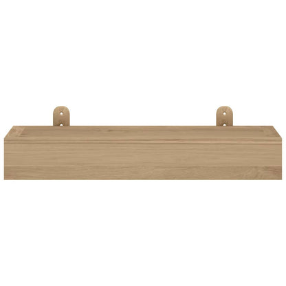 Mensole da Parete 2 pz 40x15x4 cm in Legno Massello di Teak