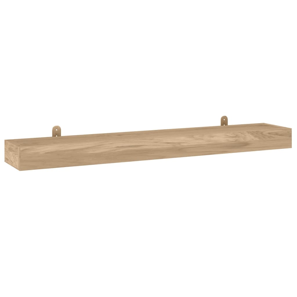 Mensole da Parete 2 pz 110x15x4 cm in Legno Massello di Teak