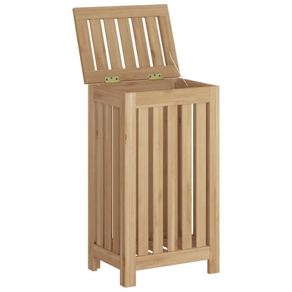Cesto del Bucato 35x25x60 cm in Legno Massello di Teak