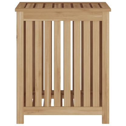 Cesto del Bucato 50x35x60 cm in Legno Massello di Teak