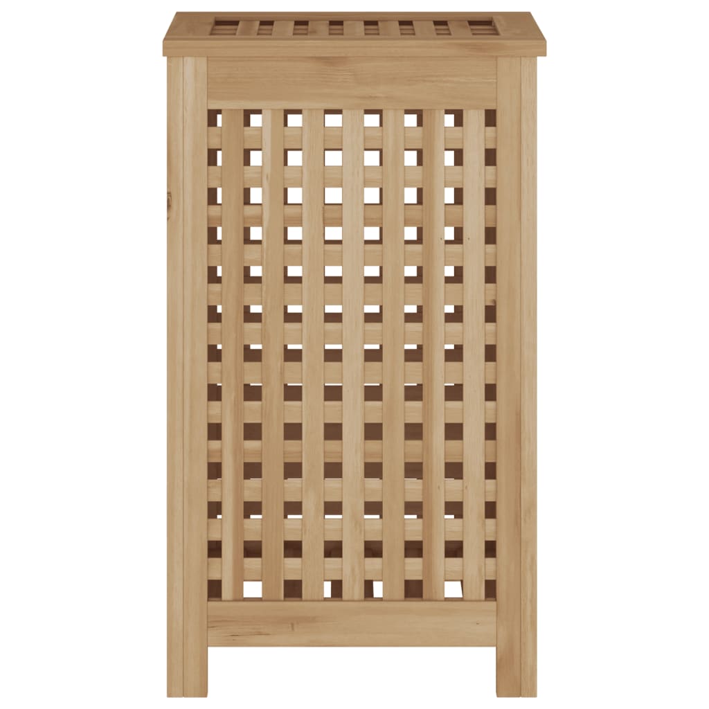 Cesto del Bucato 35x25x60 cm in Legno Massello di Teak