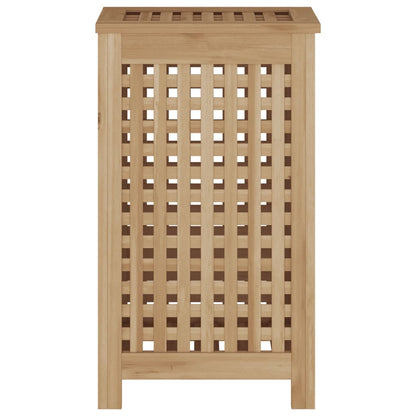 Cesto del Bucato 35x25x60 cm in Legno Massello di Teak