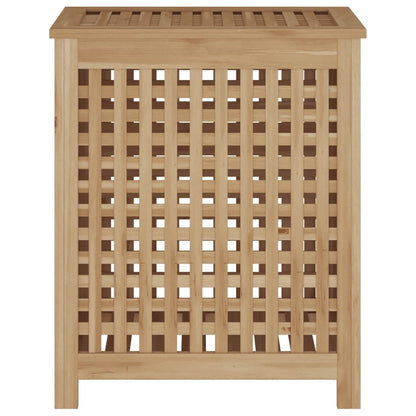 Cesto del Bucato 50x35x60 cm in Legno Massello di Teak