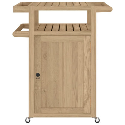 Carrello da Bar 70x50x90 cm in Legno Massello di Teak