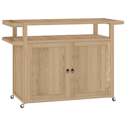 Carrello da Bar 120x50x90 cm in Legno Massello di Teak