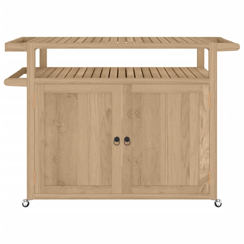 Carrello da Bar 120x50x90 cm in Legno Massello di Teak