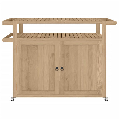 Carrello da Bar 120x50x90 cm in Legno Massello di Teak