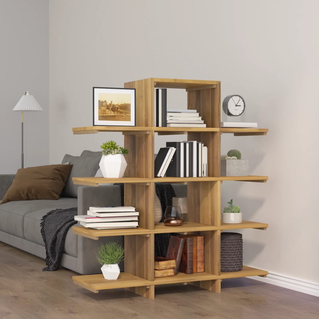 Libreria 100x30x120 cm in Legno Massello di Teak