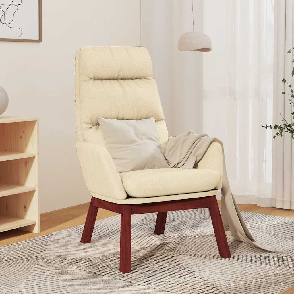 Sedia Relax Crema in Tessuto