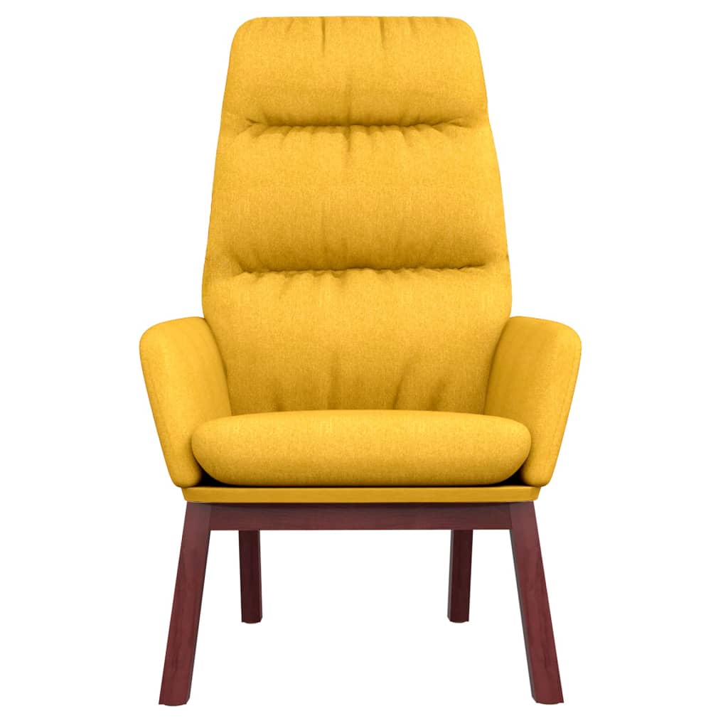 Sedia Relax Giallo Senape in Tessuto