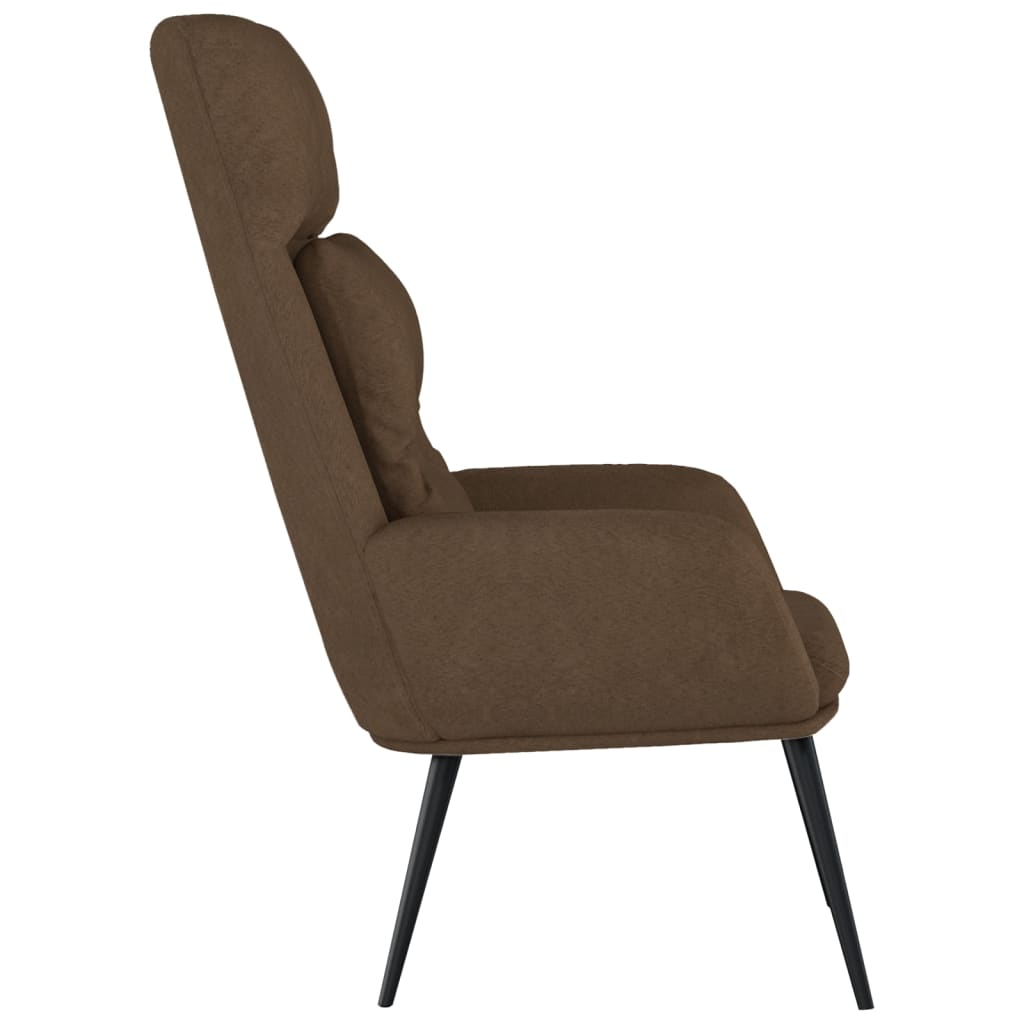 Poltrona Relax Marrone in Similpelle Scamosciata