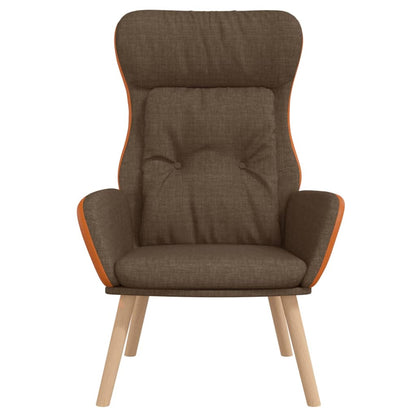 Poltrona Rilassante Marrone in Tessuto e PVC