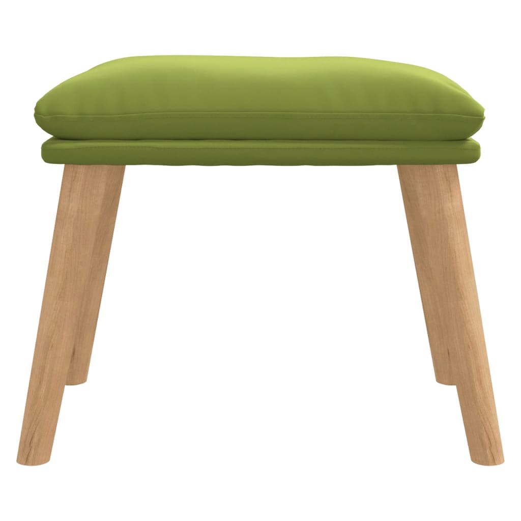 Poggiapiedi Verde Chiaro 45x29,5x35 cm in Velluto