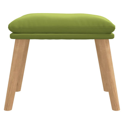 Poggiapiedi Verde Chiaro 45x29,5x35 cm in Velluto