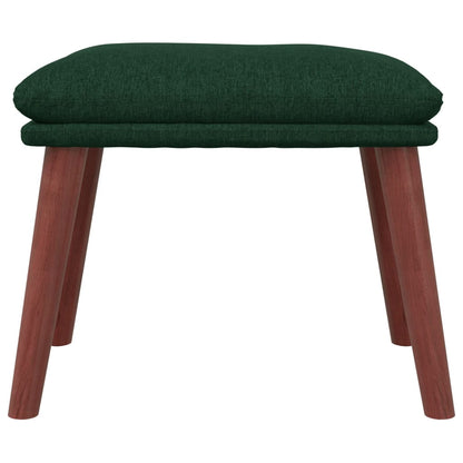 Poggiapiedi Verde Scuro 45x29,5x35 cm in Tessuto