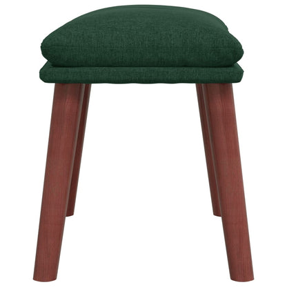 Poggiapiedi Verde Scuro 45x29,5x35 cm in Tessuto