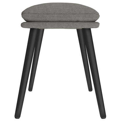 Poggiapiedi Grigio Chiaro 45x29,5x35 cm in Tessuto