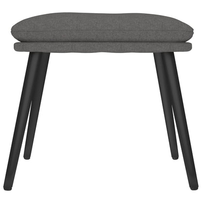Poggiapiedi Grigio Scuro 45x29,5x35 cm in Tessuto