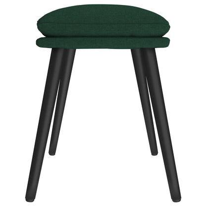 Poggiapiedi Verde Scuro 45x29,5x35 cm in Tessuto