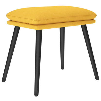 Poggiapiedi Giallo Senape 45x29,5x35 cm in Tessuto