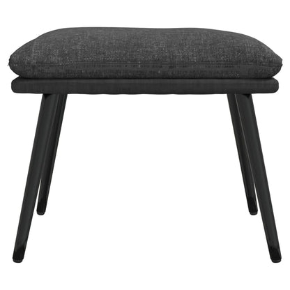 Sgabello Grigio Scuro 45x29,5x35 cm in Tessuto e Similpelle
