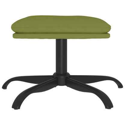 Poggiapiedi Verde Chiaro 60x60x36 cm in Velluto