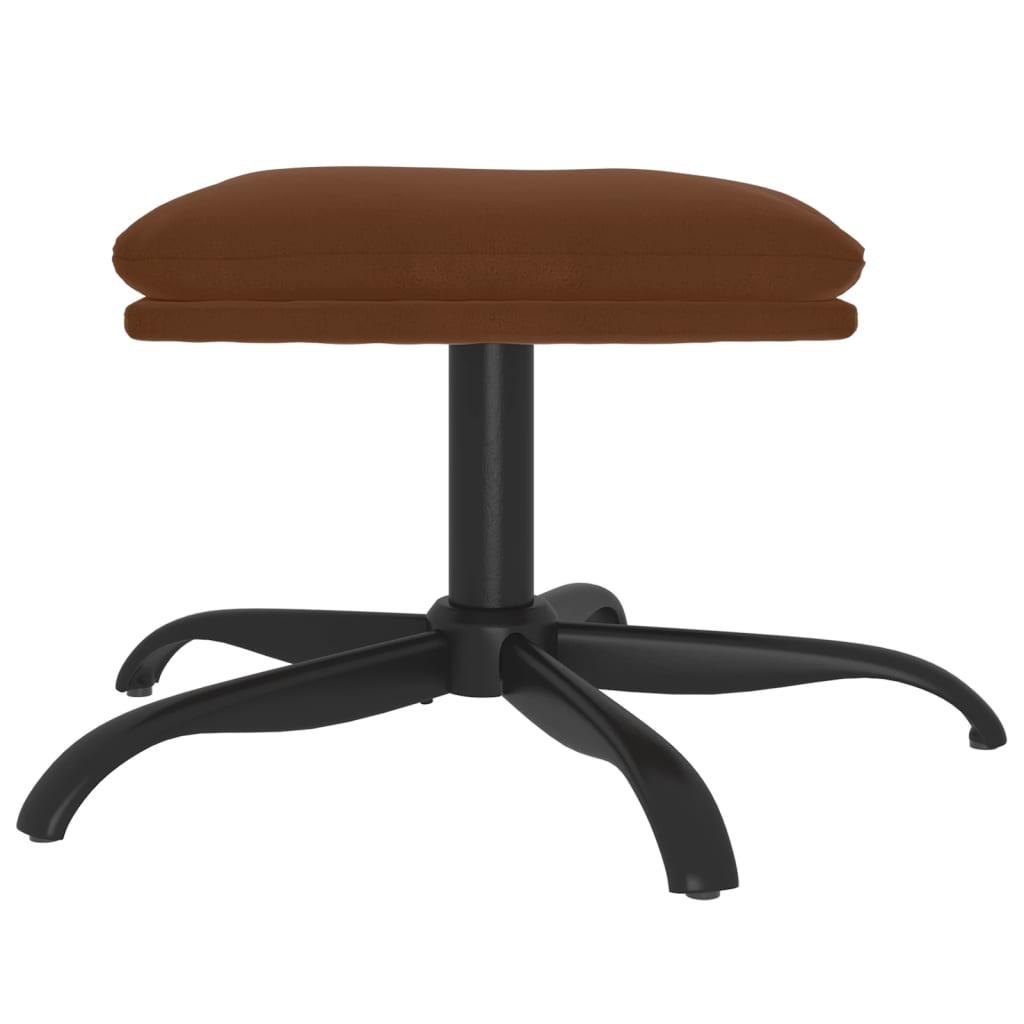 Sgabello Marrone 60x60x36 cm in Microfibra