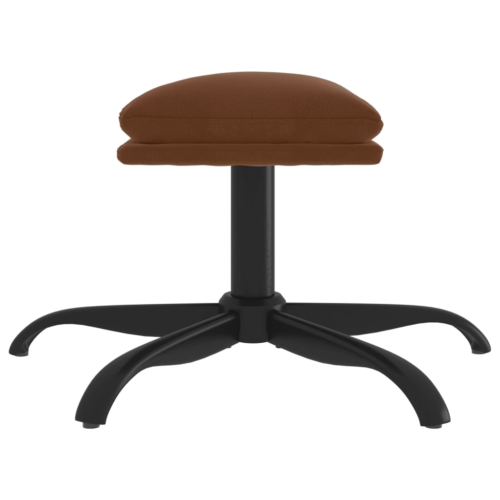Sgabello Marrone 60x60x36 cm in Microfibra