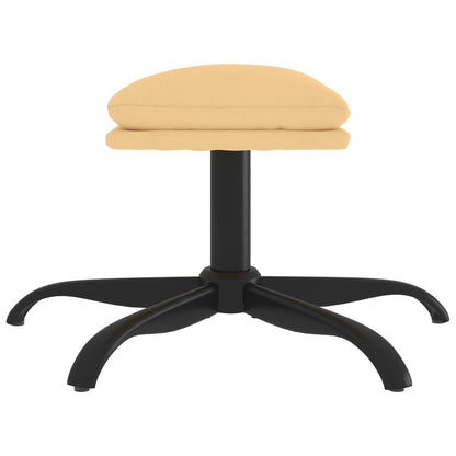 Sgabello Crema 60x60x36 cm in Microfibra