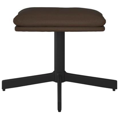 Poggiapiedi Marrone 60x60x36 cm in Similpelle